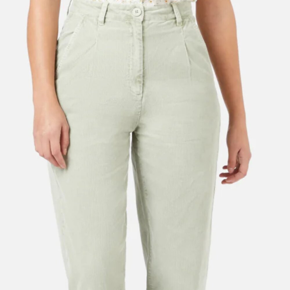 NWT Princess Highway Joanie Pant Sage Green AU 18 / US 14 High Waist Corduroy